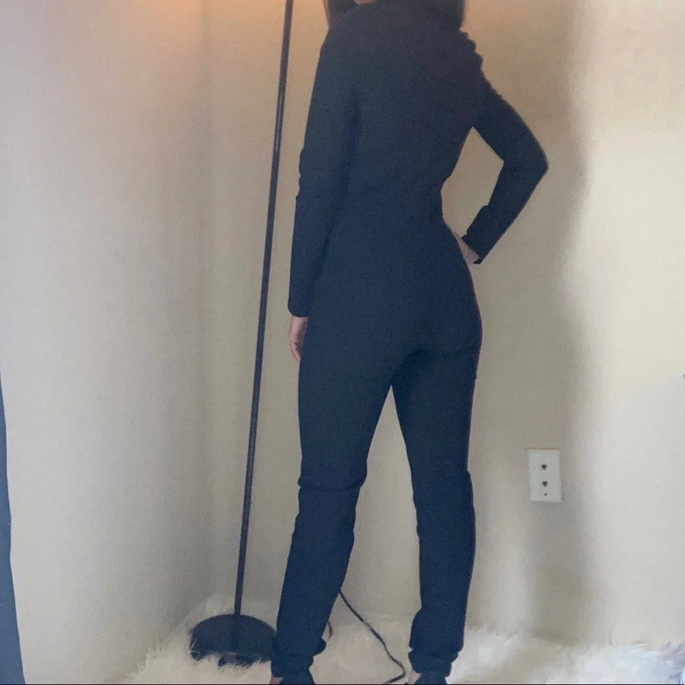 SJ Style Black Long Sleeve Jumpsuit - Picture 2 of 3